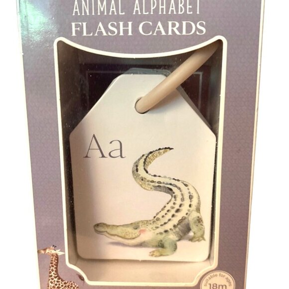 Animal Alphabet Flash Cards Berry Lane 26 Double Sided Illustrated Non-Toxic New - Picture 8 of 8